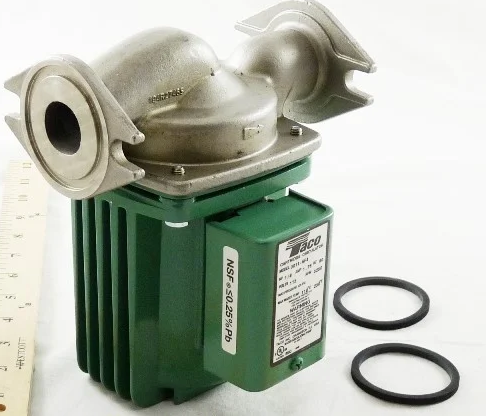 Taco 0011-SF4 Stainless Steel Circulator Pump – 1/8 HP, 115V, 0-31 GPM, Flanged