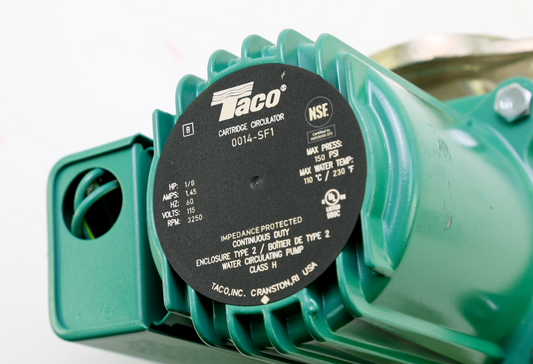 Taco 0014-SF1 Stainless Steel Circulator Pump โ 1/8 HP, 115V, 0-32 GPM, Flanged