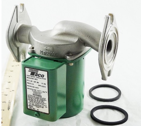 Taco 008-SF6 Stainless Steel Circulator Pump – 1/25 HP, 115V, 0-35 GPM, Flanged