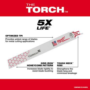 9" 14 TPI The Torch™ SAWZALL® Blades (5 Pk)